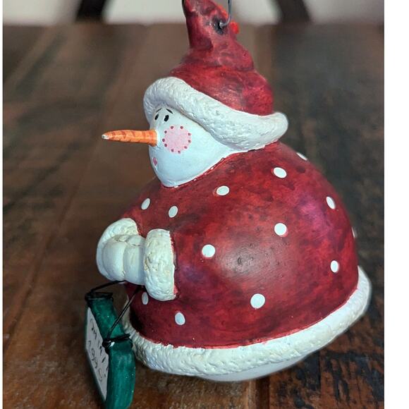 Sandi Gore Evans Frosty Follies Snowman -Oh My -Christmas Ornament - Picture 2 of 6
